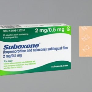 60 Films Suboxone Film 2mg/0.5mg (Indivior Inc Original Brand)
