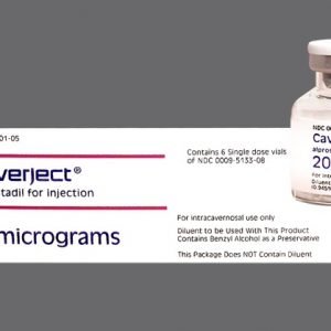 12 Vials Caverject 40mcg By Pfizer Inc